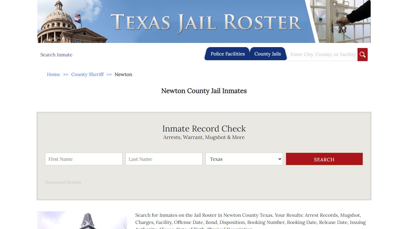 Newton County Jail Inmates - Jail Roster Search