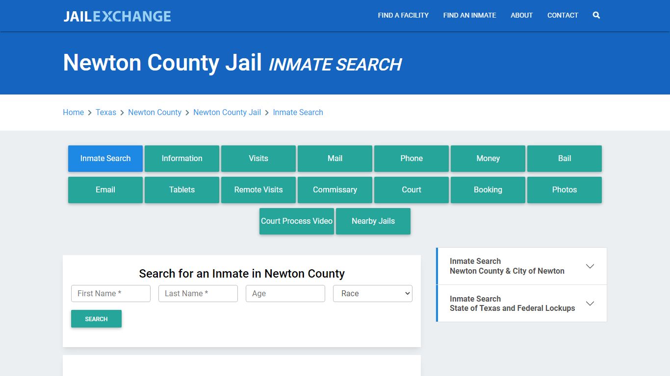 Newton County Jail, TX Inmate Search: Roster & Mugshots